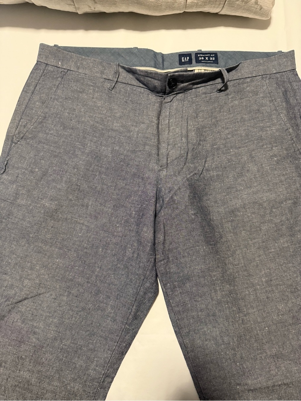 GAP Men's Light Heather Blue Chinos